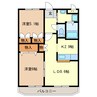 名鉄西尾線/米津駅 徒歩11分 2階 築22年 2LDKの間取り