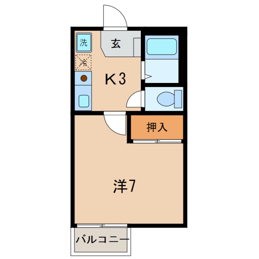 間取図 名鉄蒲郡線/吉良吉田駅 徒歩10分 1階 築28年