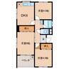 名鉄西尾線/米津駅 徒歩8分 1階 築36年 3DKの間取り