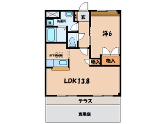 間取図 名鉄バス(西尾市)/刈宿 徒歩7分 1階 築17年