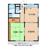 名鉄西尾線/西尾駅 徒歩6分 3階 築38年 2DKの間取り