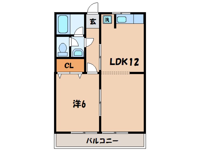 間取図 名鉄西尾線/桜町前駅 徒歩6分 2階 築37年