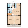 名鉄三河線/吉浜駅 徒歩14分 2階 築28年 2DKの間取り