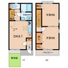 名鉄三河線/吉浜駅 徒歩21分 1-2階 築18年 2DKの間取り