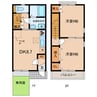 名鉄三河線/吉浜駅 徒歩21分 1-2階 築18年 2DKの間取り