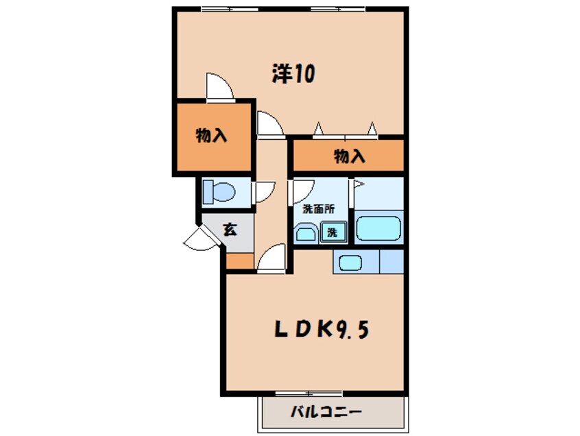 間取図 名鉄西尾線/桜町前駅 徒歩16分 3階 築18年