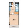名鉄バス(西尾市)/田貫 徒歩3分 2階 築18年 1Kの間取り