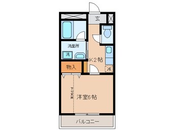 間取図 名鉄三河線/碧南中央駅 徒歩6分 2階 築19年