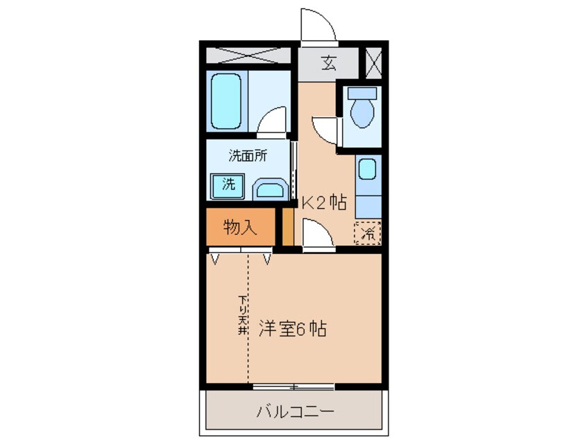 間取図 名鉄三河線/碧南中央駅 徒歩6分 2階 築19年