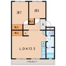名鉄西尾線/桜町前駅 徒歩12分 2階 築43年 2LDKの間取り