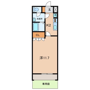 間取図 くるくるバス（碧南市）/緑町 徒歩7分 1階 築19年