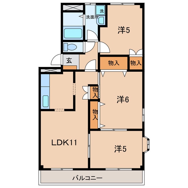 間取り図 名鉄三河線/碧南中央駅 徒歩20分 1階 築24年