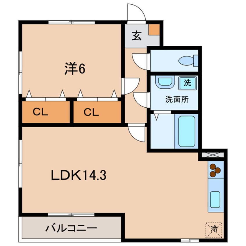 間取図 アンプルールリーブルパピオンA・B