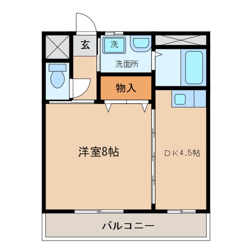 間取図 名鉄西尾線/西尾駅 徒歩7分 2階 築21年