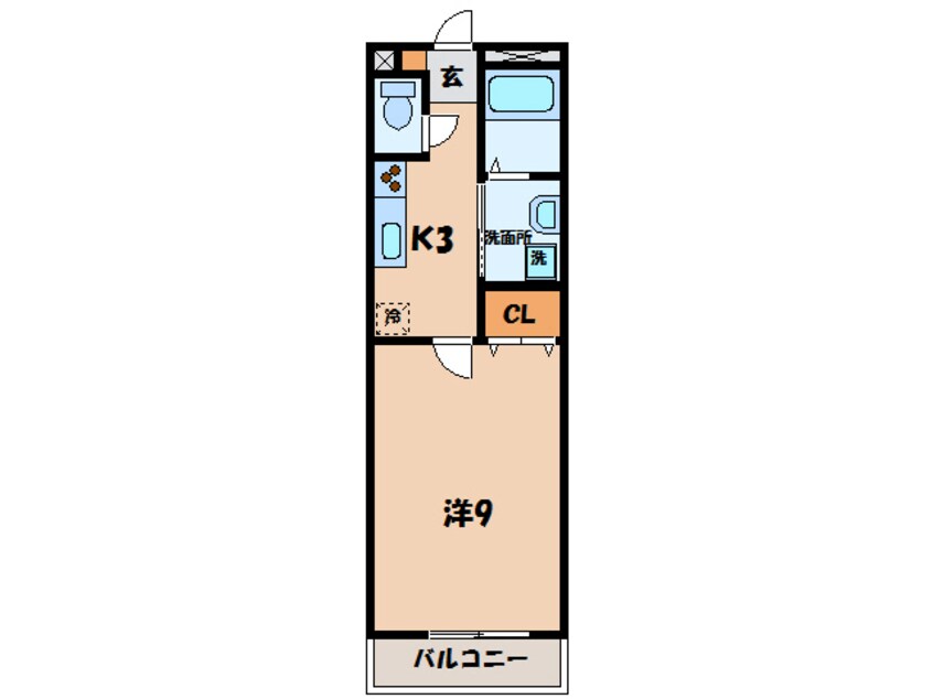 間取図 アンプルール　リーブルＫ・Ｙヒルズ