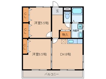 間取図 名鉄三河線/吉浜駅 徒歩9分 1階 築17年