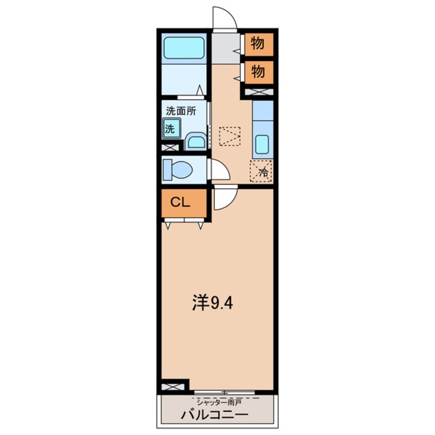 間取図 名鉄西尾線/西尾駅 バス18分平坂午築地下車:停歩5分 1階 築16年