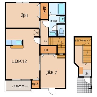 間取図 名鉄西尾線/西尾駅 バス12分矢田小前下車:停歩9分 2階 築17年