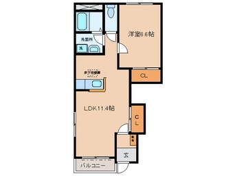 間取図 名鉄西尾線/吉良吉田駅 徒歩20分 1階 築16年