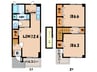 名鉄三河線/吉浜駅 徒歩18分 1-2階 築20年 2LDKの間取り