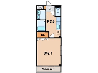 間取図 名鉄西尾線/上横須賀駅 徒歩3分 2階 築16年