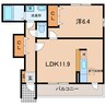 名鉄西尾線/西尾駅 バス:10分:停歩1分 1階 築17年 1LDKの間取り