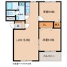 名鉄バス(西尾市)/中畑前山 徒歩3分 1階 築19年 2LDKの間取り