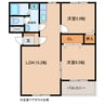 名鉄バス(西尾市)/中畑前山 徒歩3分 1階 築19年 2LDKの間取り