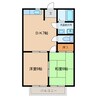 名鉄西尾線/西尾口駅 徒歩12分 1階 築33年 2DKの間取り