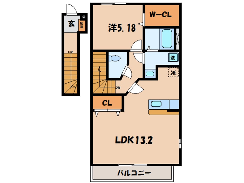 間取図 名鉄三河線/碧南駅 徒歩10分 2階 築17年