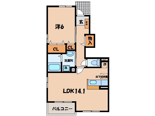 間取り図 カーサ・フィオーレ