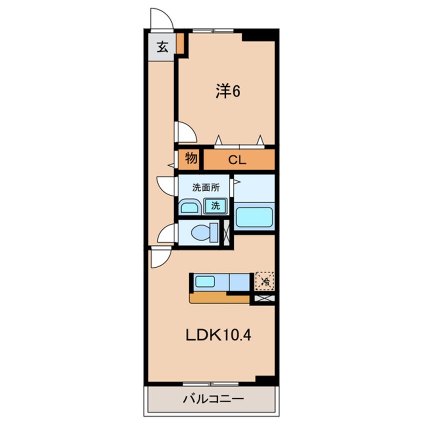 間取図 サニーブローテ住吉Ⅰ・Ⅱ