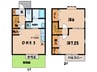 名鉄バス(西尾市)/寺津本町 徒歩3分 1-2階 築23年 2DKの間取り