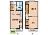 名鉄バス(西尾市)/寺津本町 徒歩3分 1-2階 築23年 2LDKの間取り