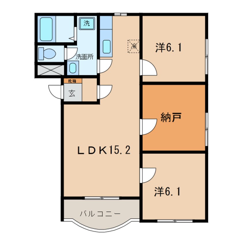 間取図 名鉄西尾線/米津駅 徒歩10分 1階 築20年