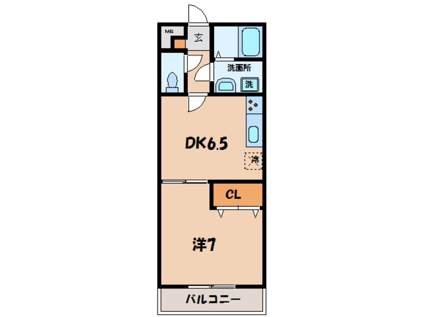 間取図 名鉄三河線/吉浜駅 徒歩24分 1階 築18年