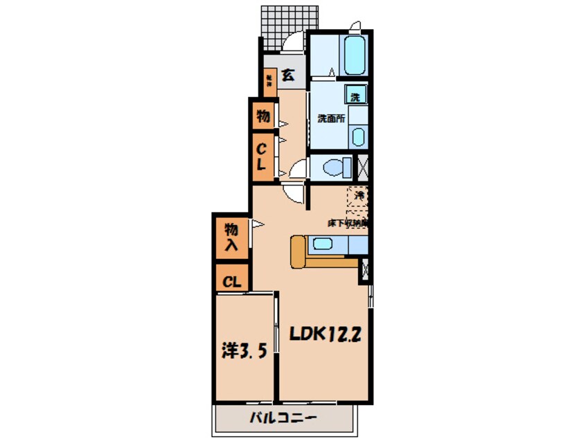 間取図 名鉄西尾線/西尾口駅 徒歩13分 1階 築16年