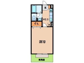 間取図 名鉄西尾線/西尾駅 徒歩19分 1階 築16年