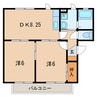 名鉄三河線/新川町駅 徒歩10分 1階 築24年 2DKの間取り
