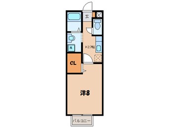 間取図 名鉄西尾線/西尾駅 徒歩13分 2階 築17年