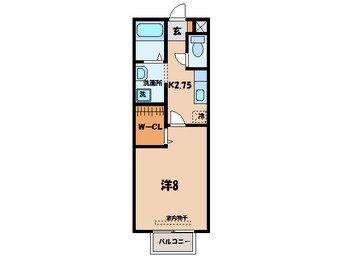 間取図 名鉄西尾線/西尾口駅 徒歩6分 2階 築17年