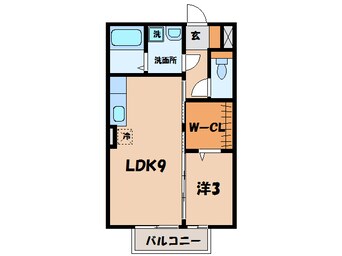 間取図 名鉄西尾線/西尾口駅 徒歩6分 2階 築17年