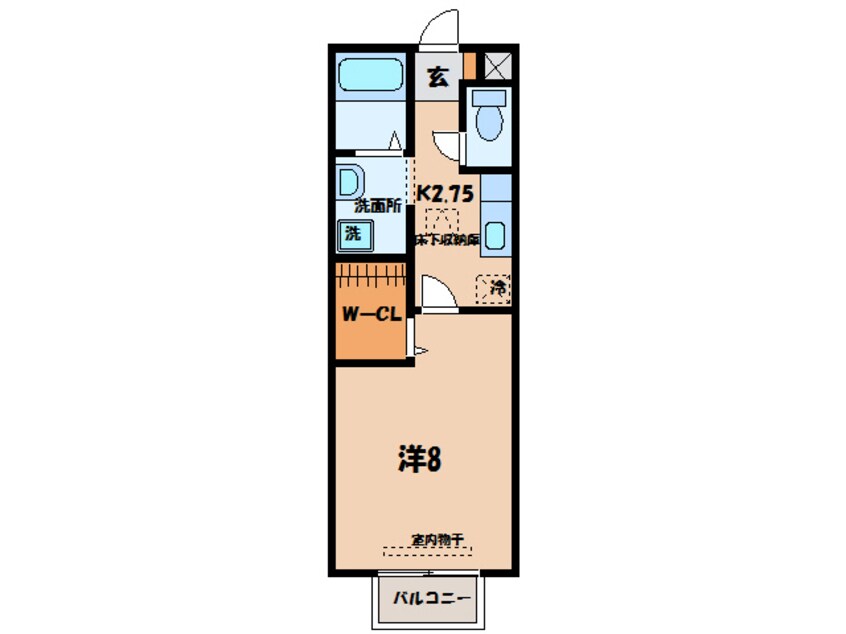 間取図 名鉄西尾線/西尾口駅 徒歩6分 1階 築17年