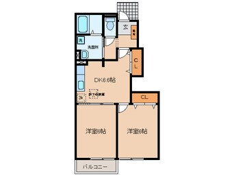 間取図 名鉄蒲郡線/三河鳥羽駅 徒歩10分 1階 築14年