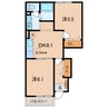 くるくるバス（碧南市）/伏見町 徒歩4分 1階 築26年 2DKの間取り