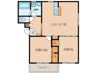 間取図 名鉄バス(西尾市)/新在家 徒歩1分 3階 築16年