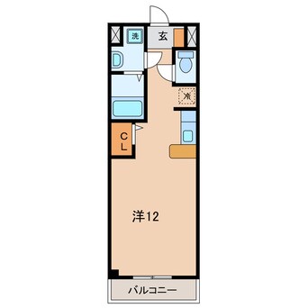 間取図 名鉄三河線/三河高浜駅 徒歩11分 2階 築15年