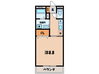 間取図 東海道本線/幸田駅 徒歩4分 1階 築23年