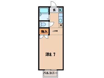 間取図 名鉄西尾線/西尾口駅 徒歩8分 2階 築31年