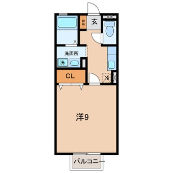 間取図 名鉄三河線/北新川駅 徒歩7分 1階 築21年
